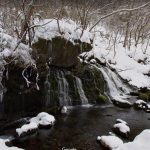 秋田県にかほ市 元滝伏流水（冬）