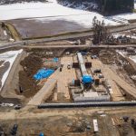 伊藤工業様 2022年3月 ドローン撮影 工事現場 正面画像