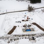 伊藤工業様 2022年2月 ドローン撮影 工事現場 正面画像