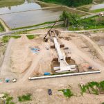 伊藤工業様 2022年5月 ドローン撮影 工事現場 正面画像