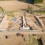 伊藤工業様 2022年4月 ドローン撮影 工事現場 正面画像