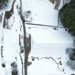 伊藤工業様 2024年12月 ドローン撮影 秋田市雄和下黒瀬 真俯瞰