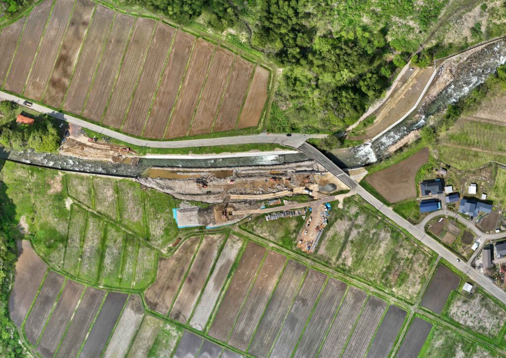 伊藤工業様 2025年05月 ドローン撮影 秋田市岩見新川