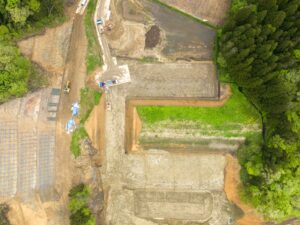 伊藤工業様 2025年05月 ドローン撮影 秋田市雄和下黒瀬 真俯瞰