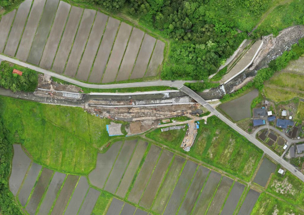 伊藤工業様 2025年06月 ドローン撮影 秋田市岩見新川