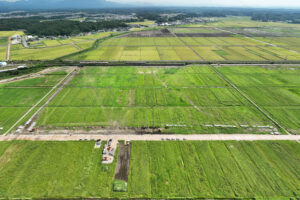 2025年9月秋田市仁井田西部地区ほ場パノラマ合成