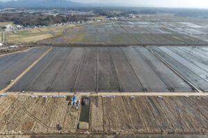 2025年12月秋田市仁井田西部地区ほ場パノラマ合成